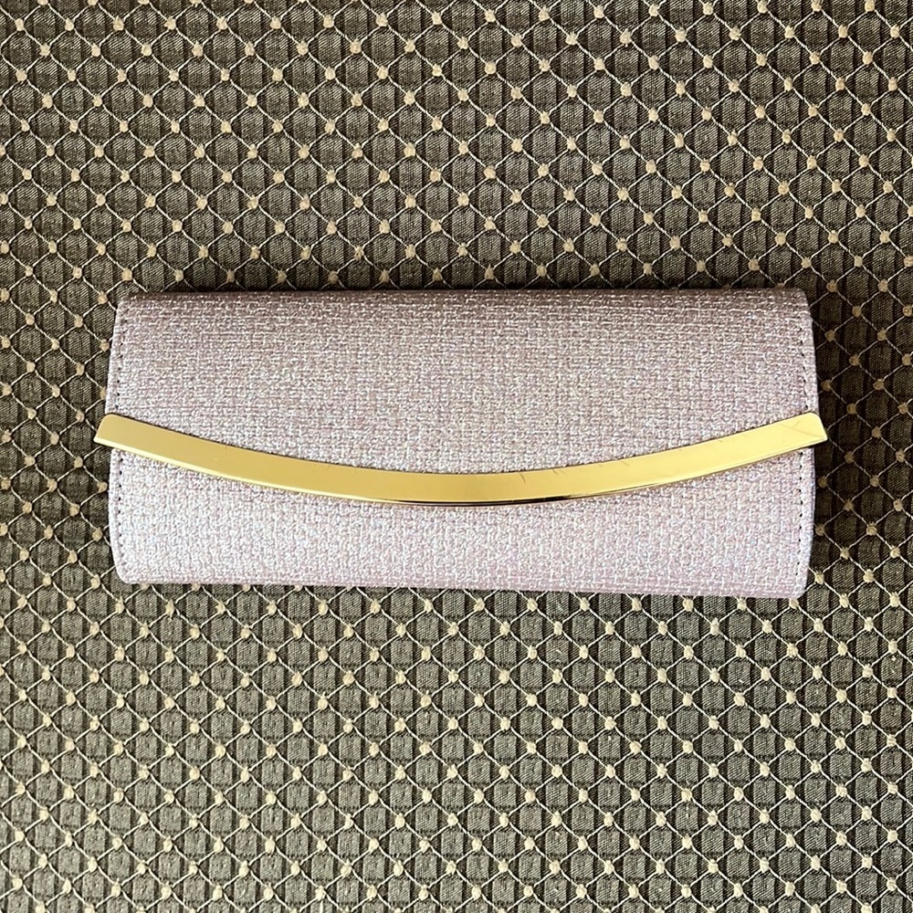 NEW Clutch with glitter pattern